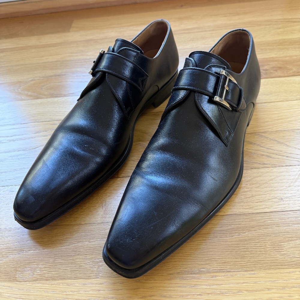 Magnanni monk strap shoes, made in Spain, size 11-1/2